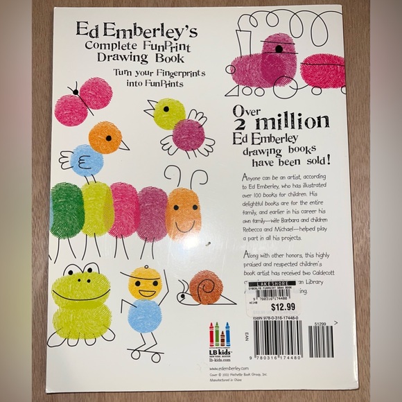 Ed Emberley’s Finger Print Set of Books & Finger Stamp Pad NWOT - Picture 4 of 8